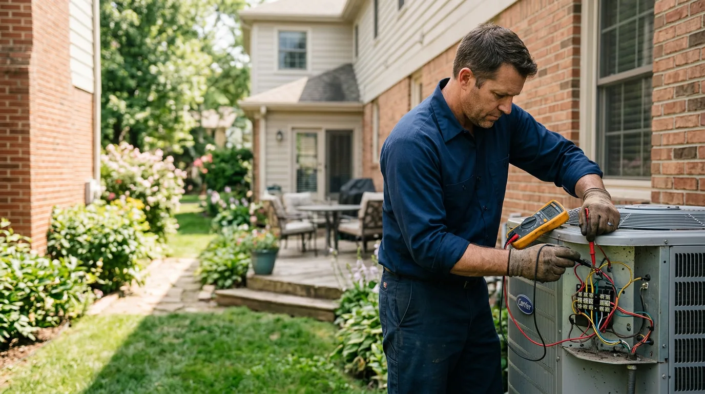 HVAC technician working near Man, WV